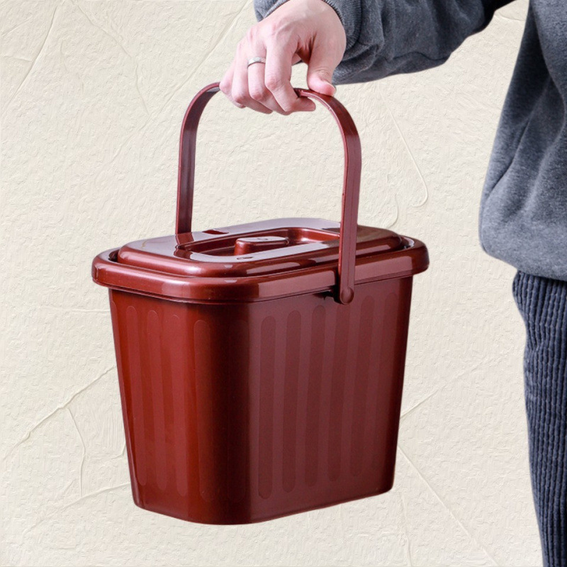 茶廃水バケツ、茶水分離バケツ、茶残りバケツ、蓋付きゴミバケツ、ティーテーブル、ティーセット、ティーテーブル、家庭用茶廃水バケツ|undefined