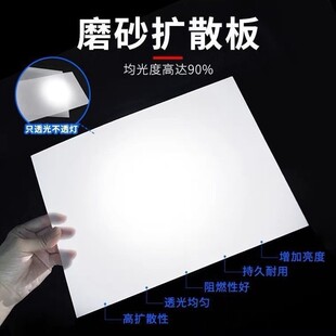 Pp Diffusion Sheet White Frosted Sheet Pp Plastic Sheet Light-Blocking Anti-Glare Pp Diffusion Board Temperature-Resistant Soft Light Plastic Roll Material