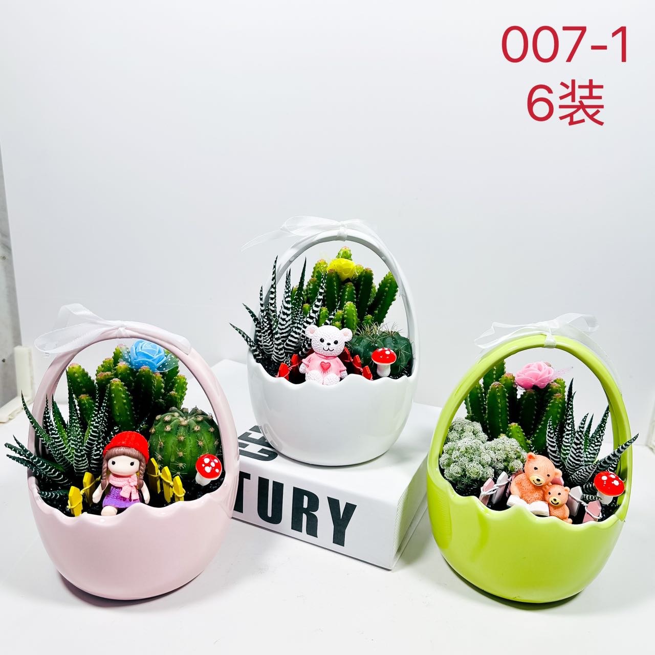 Cactus combinación de vidrio cerámico base de guangzhou venta directa factura boleto especial soporte de cotización de tres partes fábrica directa