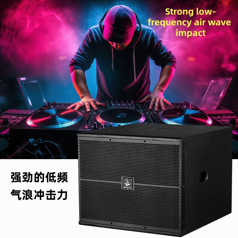 Subwoofer Activo de 15 Pulgadas para Cabina de Karaoke, DJ, Actuaciones en Escenario, Subwoofer Activo, Super Subwoofer