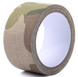 Cinta a base de tela de camuflaje Camuflaje biónico para exteriores de alta adherencia Camping verde militar impermeable de la jungla resistente al desgaste cinta de algodón