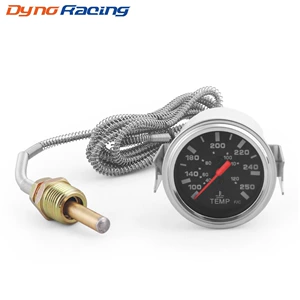Avtomobil 2 düym 52mm Mexaniki Su Temperaturu Ölçən 40-120℃/100-250℉ 12V NPT 1/2