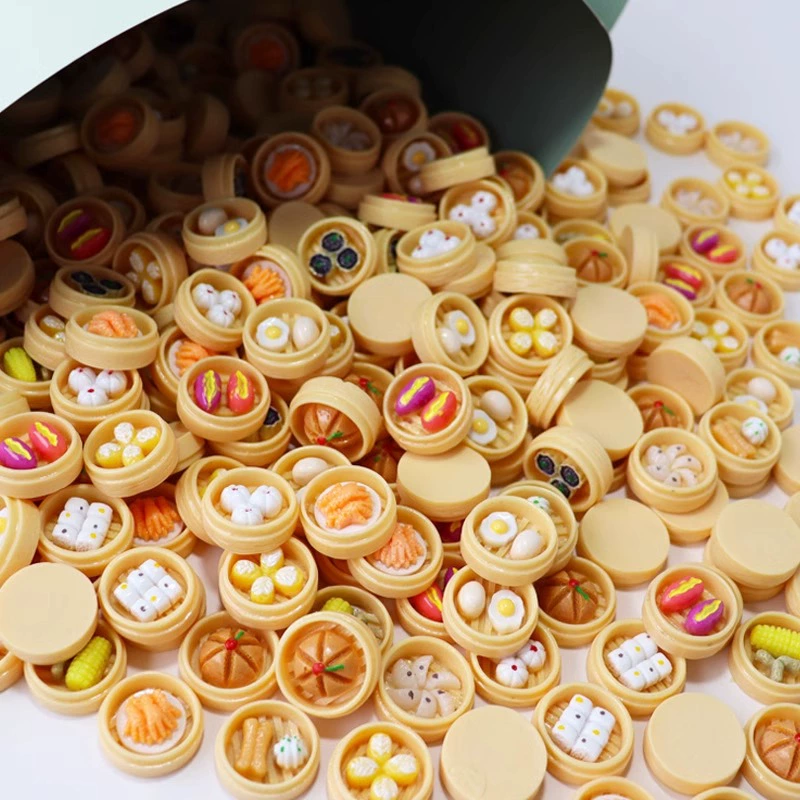 Оптовая продажа смешанных продуктов, игрушки для ролевых игр, реалистичные закуски, аксессуары из смолы, портативные контейнеры для хранения, реалистичные игрушки-еда.