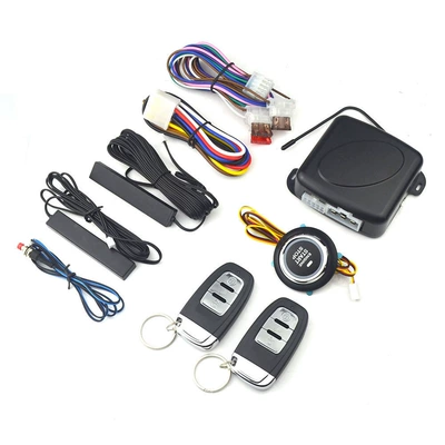 Car one-button start anti-theft system with ignition, remote start, automatic security activation, and PKE (Passive Keyless Entry) (Car anti-theft device)