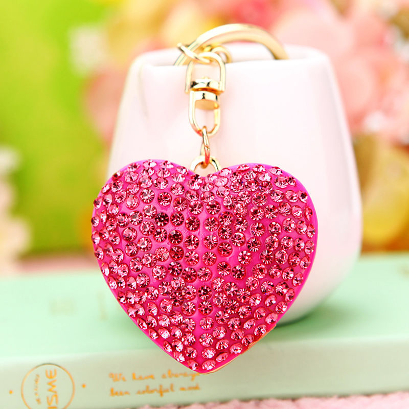 50g Weight Bag Pendant, Keychain Classification 1 Piece Quantity Holiday, Outdoor Occasion Metal Material Heart Shape Pattern Women's Gender Sweet, Simple Style Style Sweet Simple Style Heart Shape Metal Women's Bag Pendant Keychain 9