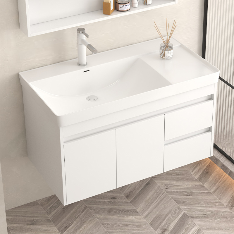 gabinete de baño de madera sólida baños cerámicos todo en una bañera lavabo tipo pared lavabo gabinete combinación lavabo grande lavabo