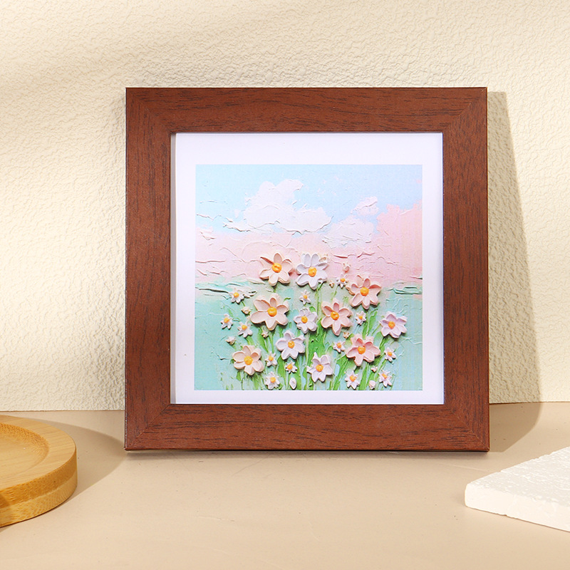 플랫 프레임 브라운 레드