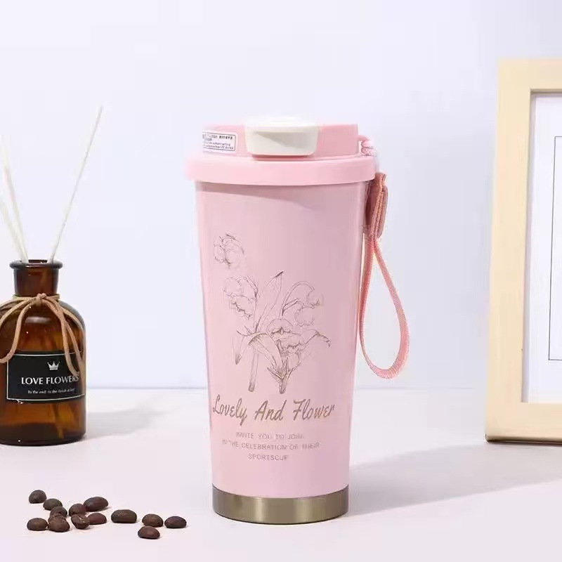 Vaso de café de segunda generación transfronterizo, vaso aislado de acero inoxidable 304, vaso de agua al vacío, vaso de regalo que mantiene el frío para uso en exteriores y en el coche