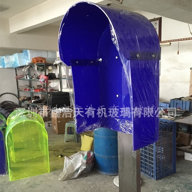 不锈钢亚克力电话亭保护罩防雨罩有机玻璃防尘罩隔音罩电话罩