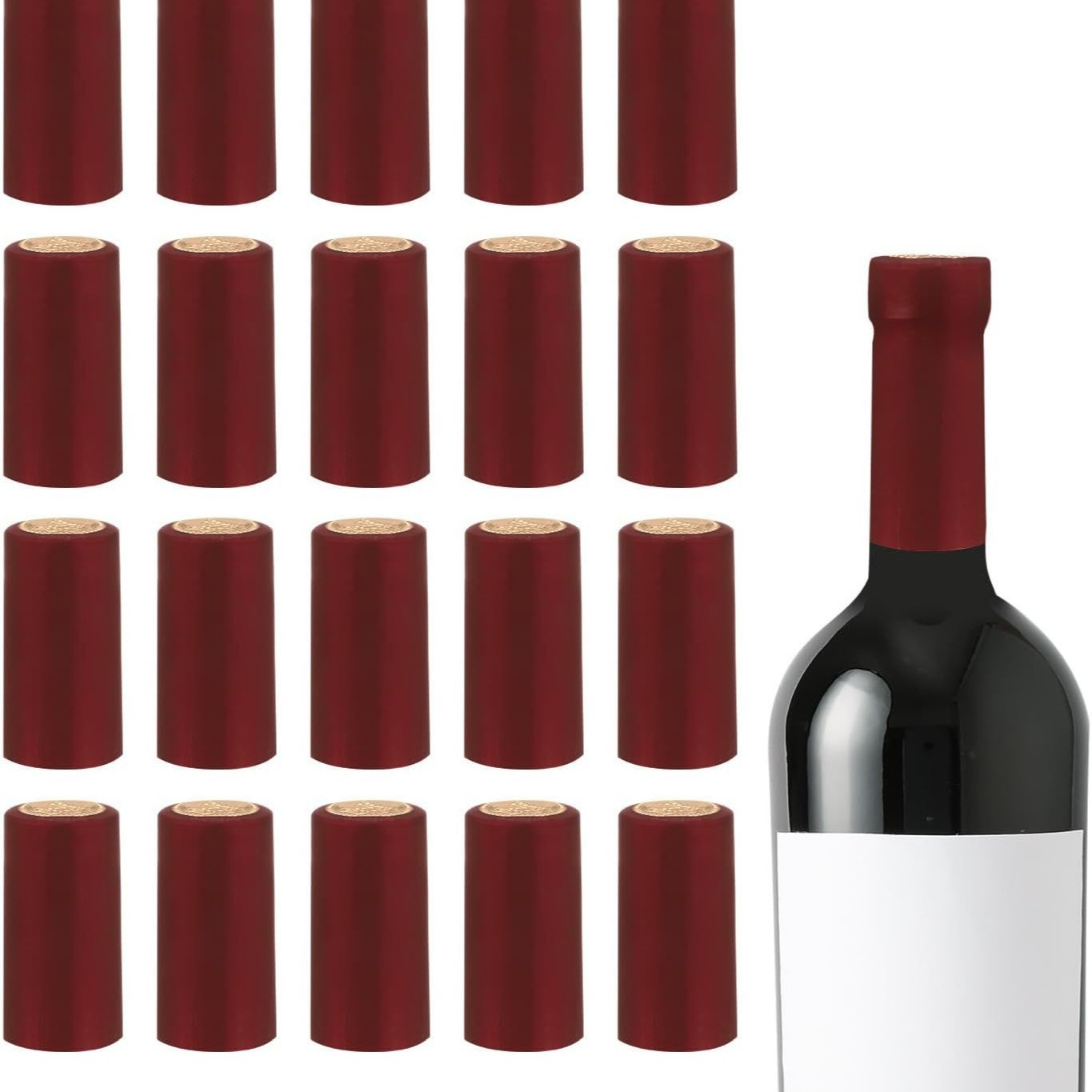 PVC热缩盖，带撕片，用于伏特加和葡萄酒瓶优质瓶盖和盖子