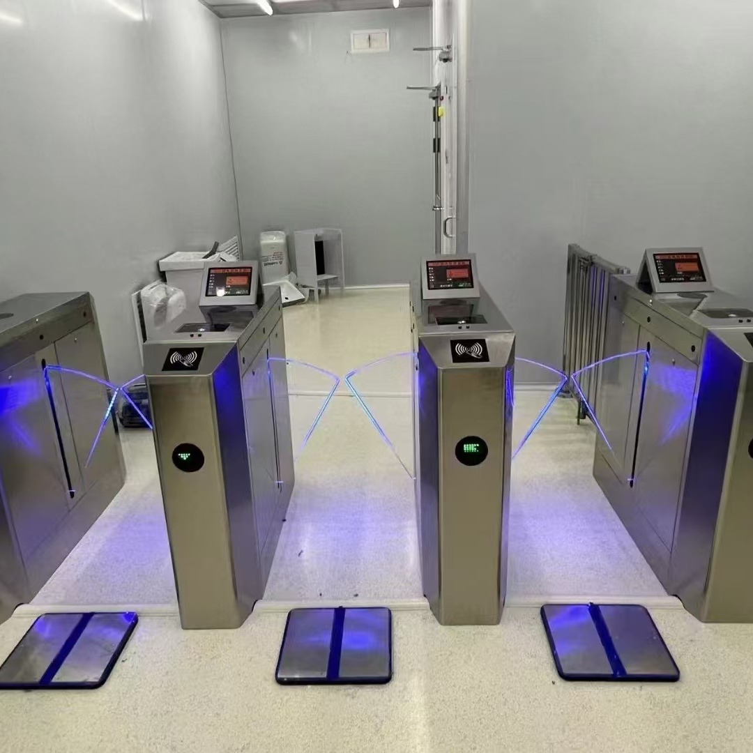 人脸识别静电门禁器带屏ESD静电门禁系统翼闸联网防静电门禁系统