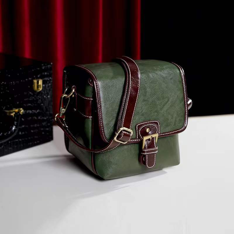 Cross-Border Applicable Canon Nikon Slr Camera Bag Inner Bag Fashionable Korean Style Imitation Leather Shoulder Mirrorless Camera Bag