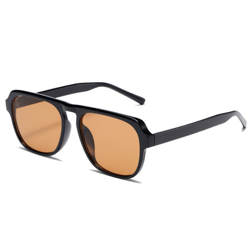 Retro double bridge pilot sunglasses ins niche internet celebrity street photography sunglasses anti-ultraviolet versatile for men and women