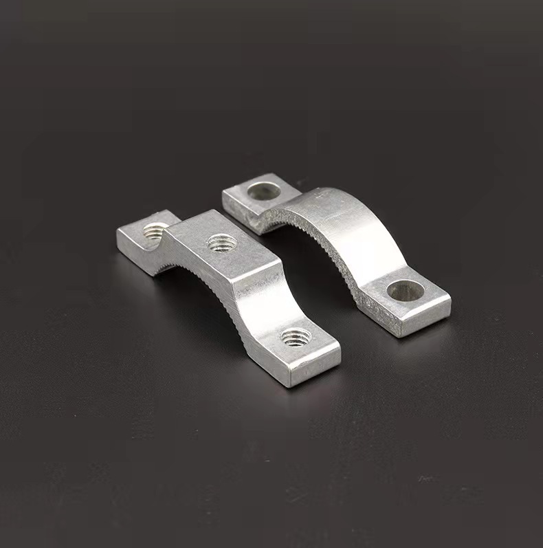Small pipe clamp single hole M6 without screw 12mm