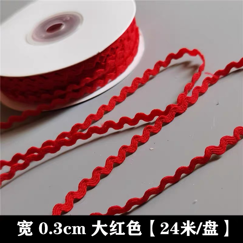 0,3 cm correas onduladas en forma de S correas de marinero correas de polipropileno ropa de encaje versátil accesorios de encaje decorativos hechos a mano