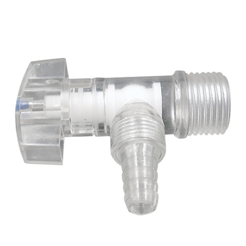 4-inch plastic transparent PC with mouth triangle valve air outlet triangle valve tower head air nozzle angle valve shower angle valve