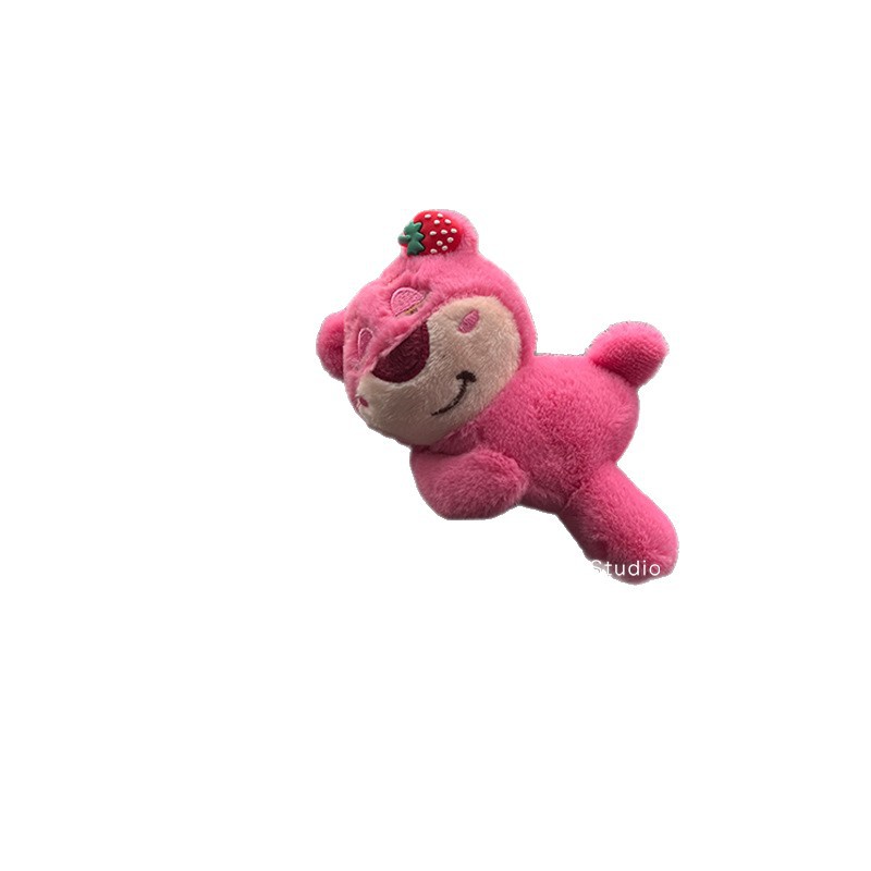 Strawberry Bear Car Fender Decoration Wiper Turn Signal Plush Doll Ornament Cute Creative Girl Gift