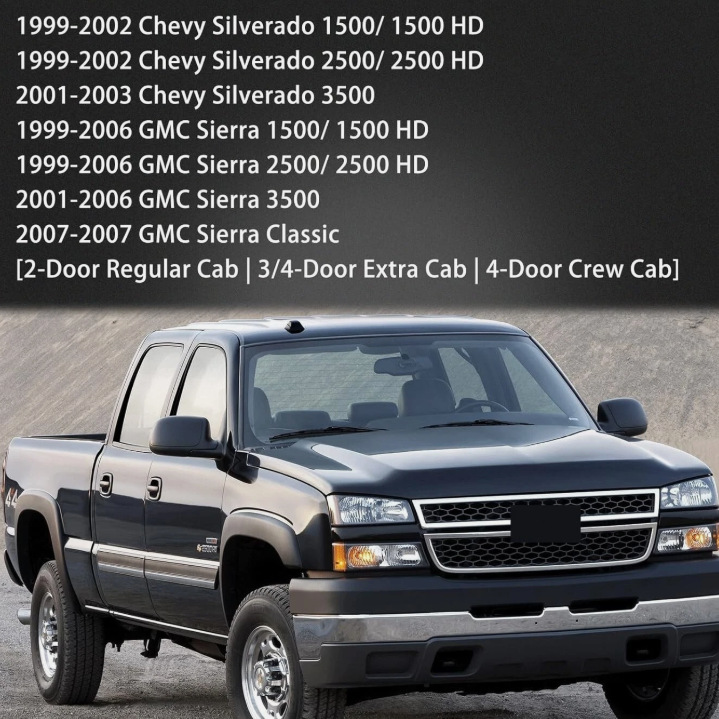 Задние фонари Black Line для Chevrolet Silverado и GMC Sierra (1999-2006)