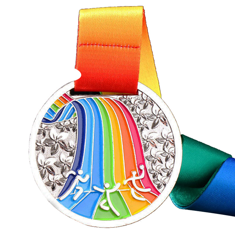 Fábrica en stock creativo en blanco maratón listado medalla conmemorativa medalla Deportiva Escolar logotipo personalizado