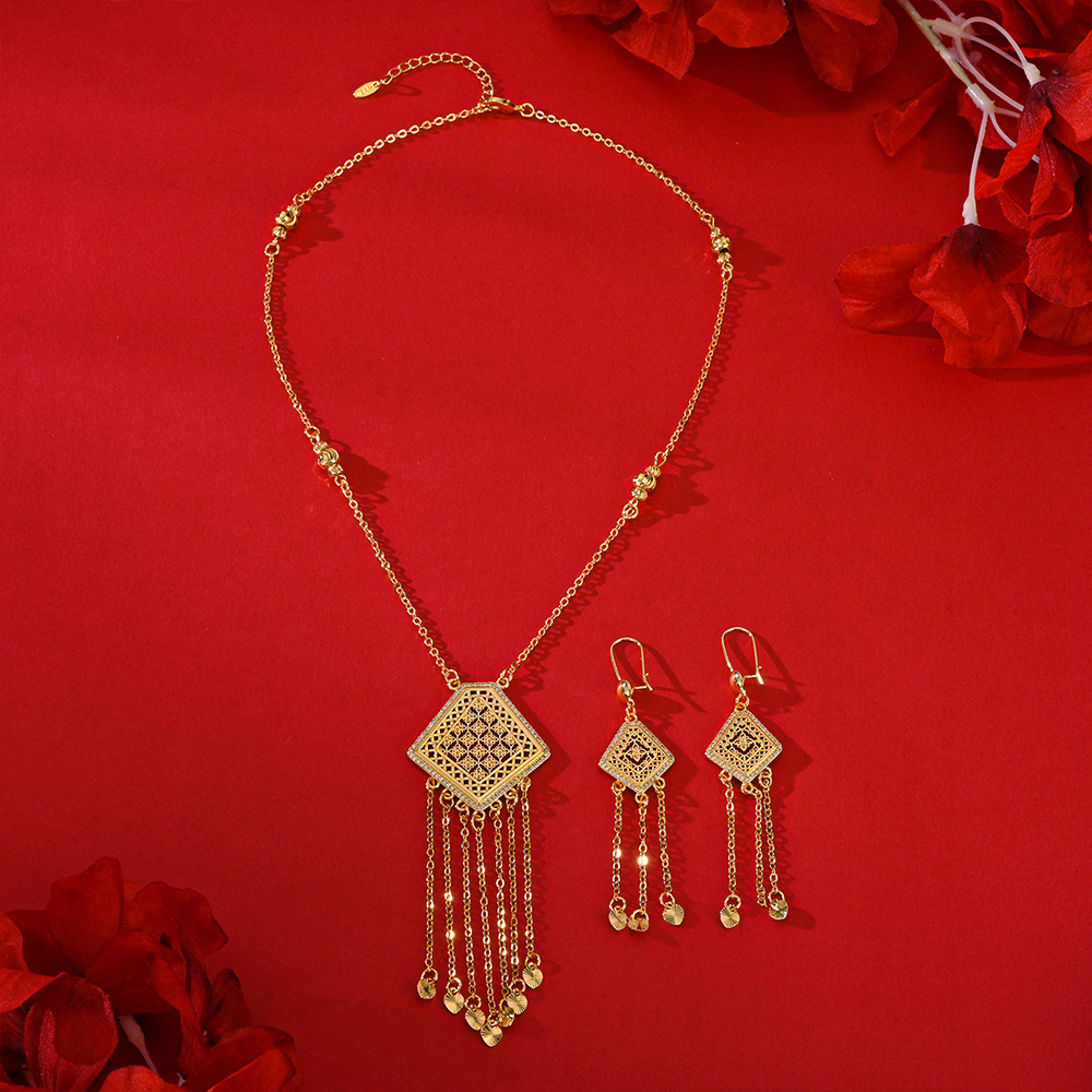 Retro moda de aretes de arroz