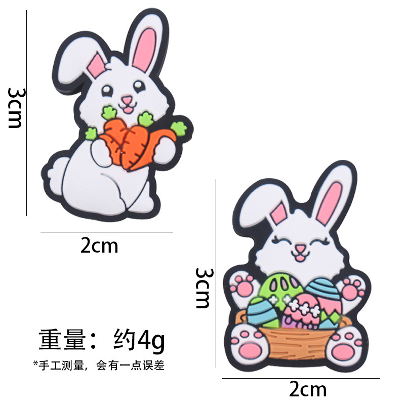 Nuevo creativo conejo de Pascua de silicona molar juguetes pulsera de goma tetina collar accesorios joyas