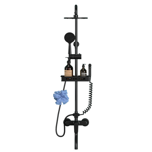 Bathroom shower set, bathroom all-copper rain shower set, supercharged engineering special shower set manufacturer