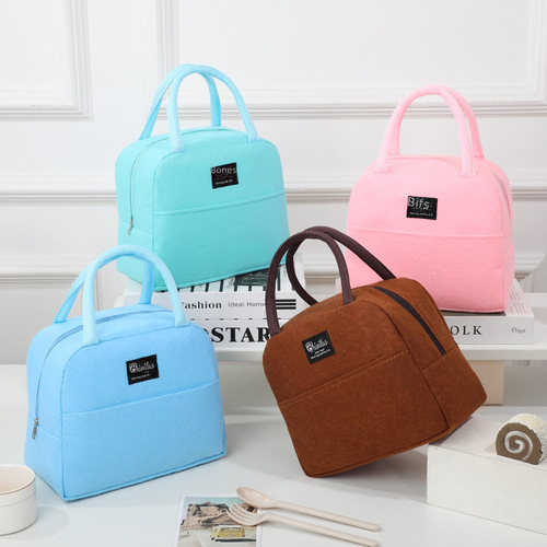 New Amazon Best Selling Portable Lunch Bag with Large Capacity, Handheld Design, Meal-Ready, Thickened Aluminum Foil Insulated Food Storage Bag