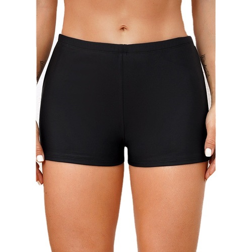 Summer Straight Leg Swimsuit for Women, European and American Hot Spring Conservative Fat Suit, Single Piece Straight Leg Swimsuit for Women, Nylon