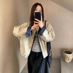 2025秋季新款设计感韩版宽松显瘦百搭休闲外套女设计感夹克上衣