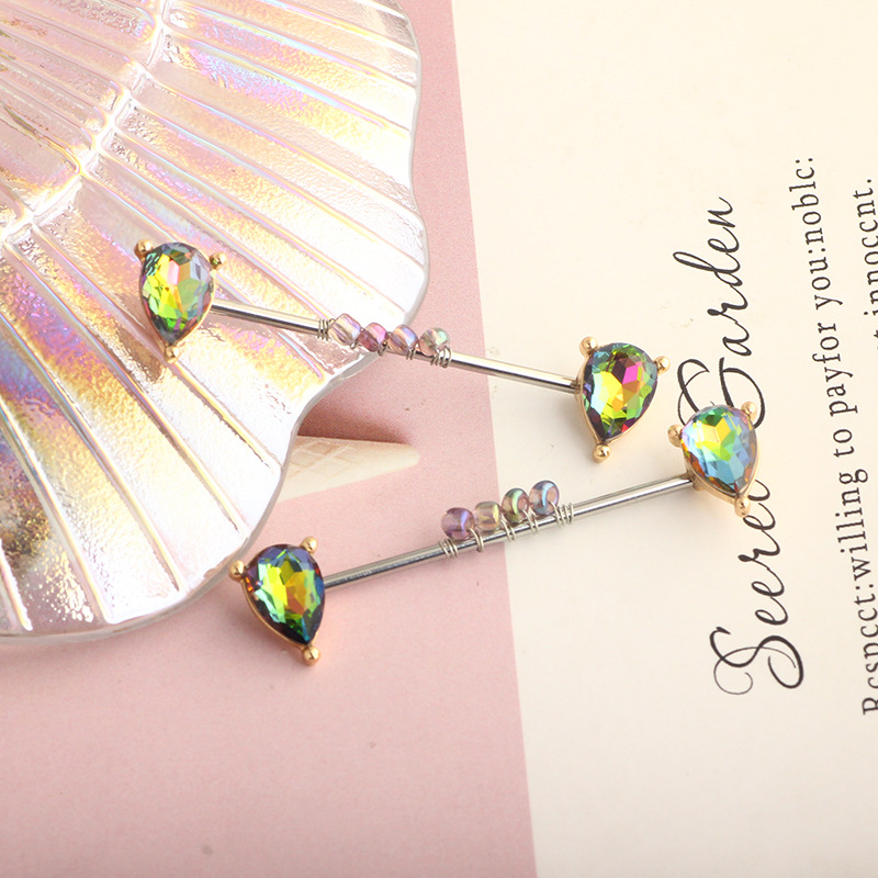 316L Titanium Steel Exaggerated Lady Ear Bone Nail Punk Wind Retro Long Earring detail image 11