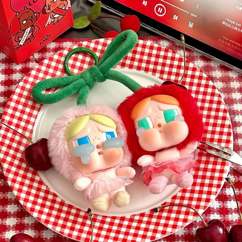 新しいチェリースイートトゥゲザービニールぬいぐるみハンギングカード泣いている赤ちゃんの涙シリーズクリエイティブバッグペンダント|undefined
