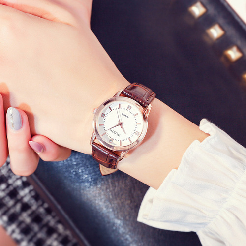 Wallis quartz couple watch belt foreign trade ladies watch waterproof fashion watch trend student watch wholesale