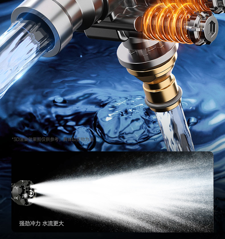 High-Pressure Car Wash Water Gun Household Wireless Car Wash Machine Portable Powerful Car Watering and Spraying Lithium Battery Cleaning Machine