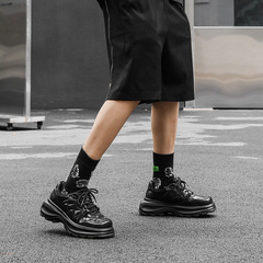 Paris Black Warrior Men's Shoe Trend 2023 Unconventional Square Dad Shoe Men's Versatile Casual Sports Shoe 3312-J