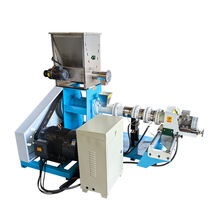 狗粮造粒机 大型宠物饲料颗粒膨化设备生产线 水产鱼虾蟹饲料机