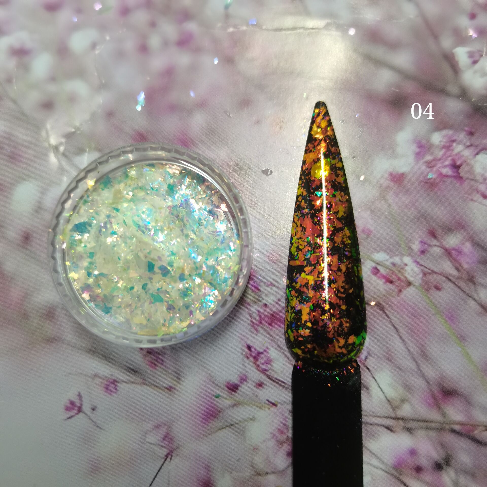 冰晶雪绒粉梦幻超薄云锦粉 极光欧泊变色龙颜料1克/瓶