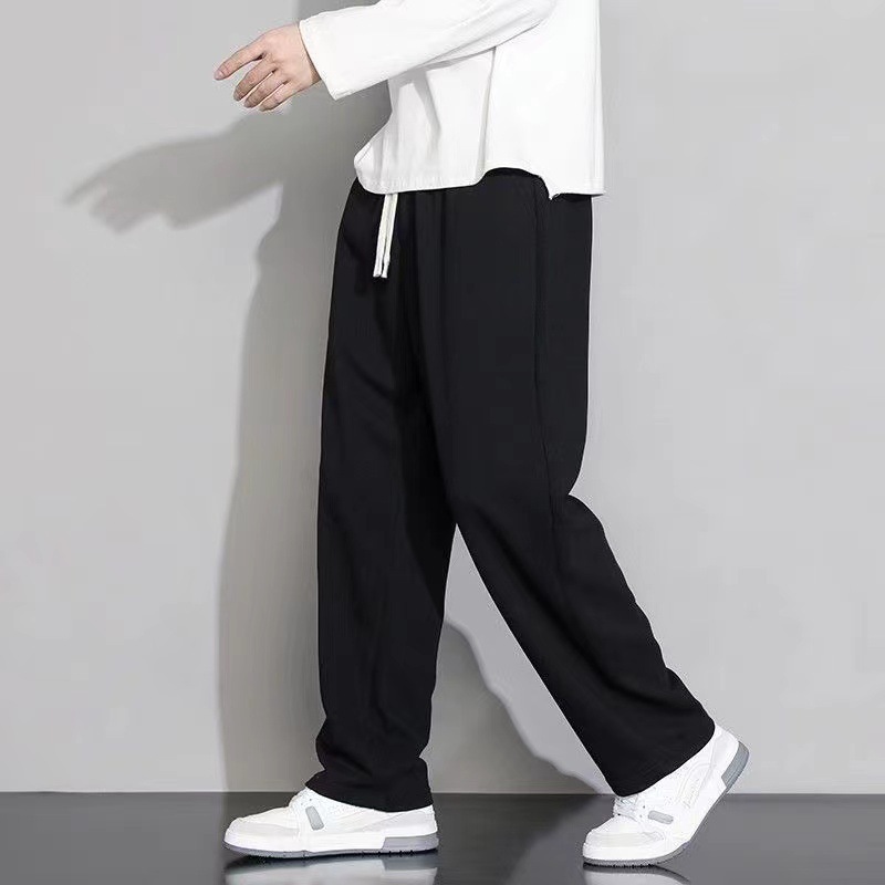 シャツ、服、ストレートルーズスウェットパンツ、メンズ秋韓国ファッション、シンプルなドレープ、スポット卸売外国貿易カジュアルパンツ|undefined
