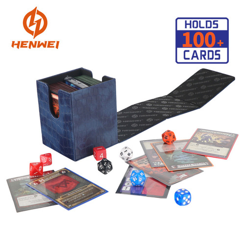 Henwei PTCG Pokémon Trading Card Game PU Leather Card Box Game of Thrones Storage Box