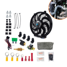 外贸货源 汽车改装电子散热器冷却风扇 14英寸80功率汽车电子风扇