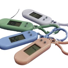 挂饰礼品钥匙扣电子钟数字lcd钟厂家小型便携式迷你批发中古风