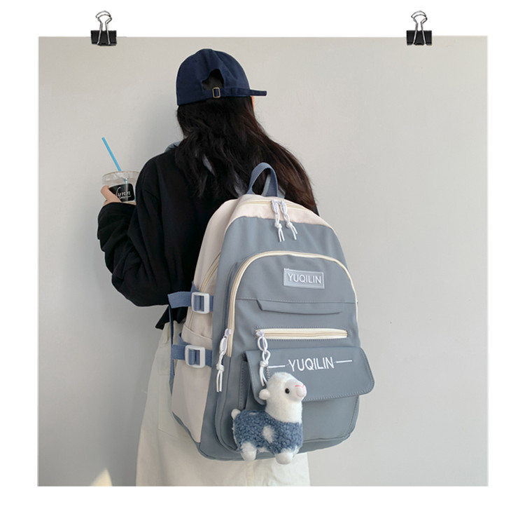 Schoolbag Korean Version Of Simple Versatile Large-capacity Backpack display picture 50