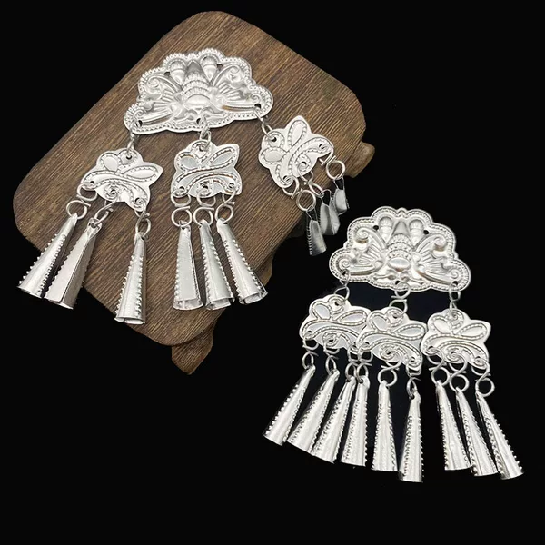 Miao Silver Butterfly Aluminum Piece Yi Hat Accessory Silver Piece DIY Material Jewelry Qian Dongnan Ethnic Minority