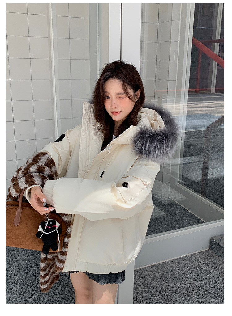 Ventas rápidas de ropa de mujer transfronteriza estilo retro americano superando la chaqueta de cuello de lana con capuzas gruesas de invierno