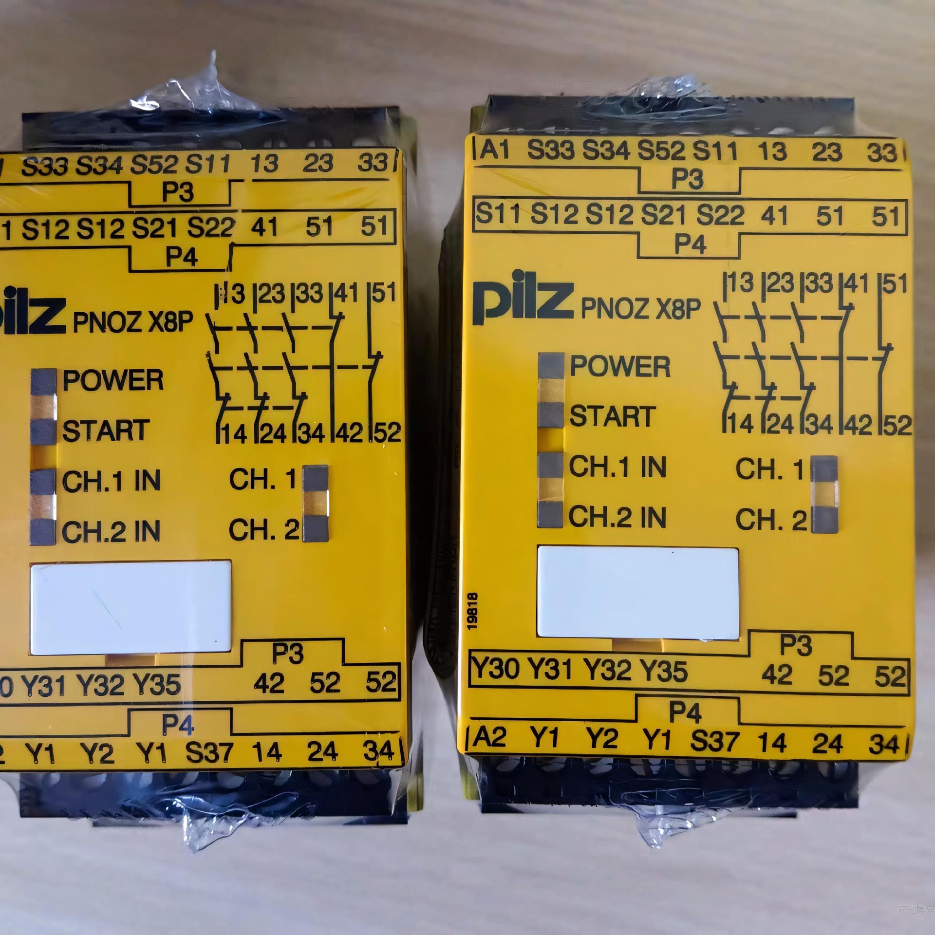 现货pilz皮尔兹 777760 安全继电器PNOZ  X8P 24VDC   3n/o 2n/c