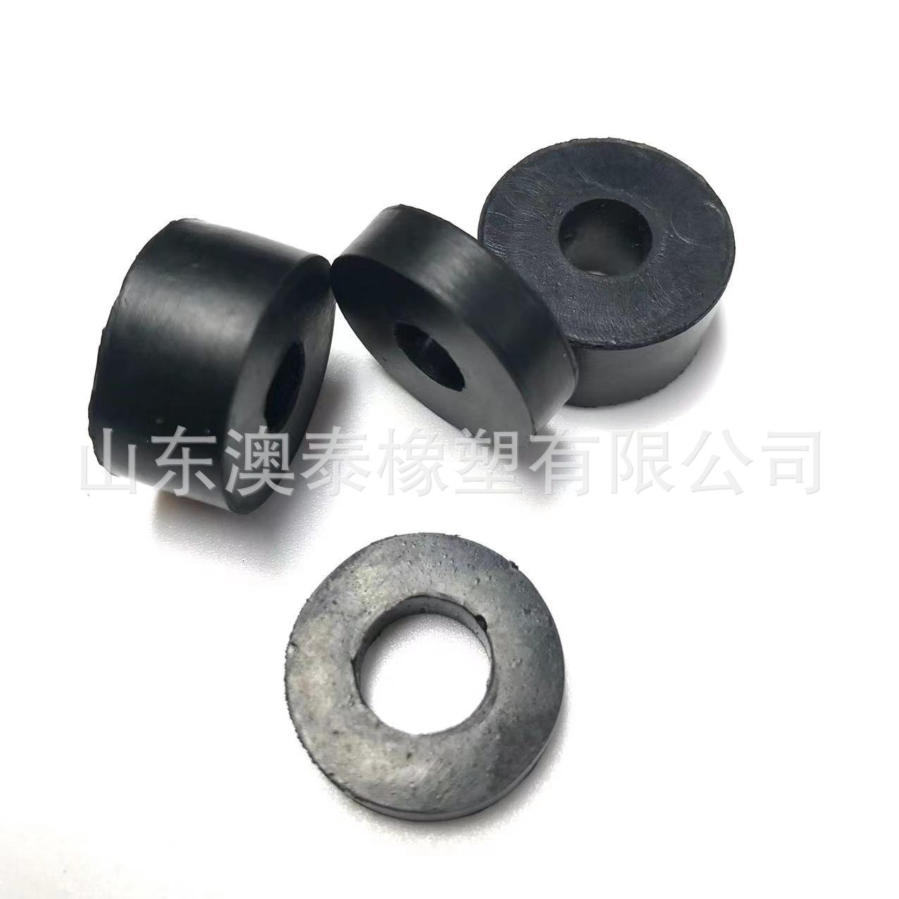 澳泰橡塑厂家供应 10mm橡胶平垫 圆形垫片 5mm橡胶垫圈