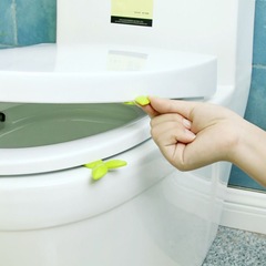Green Leaf Toilet Lid Opener Toilet Handle Flip Lid Opener Toilet Seat Lid lifter Cover lifter Sanitary Lid lifter