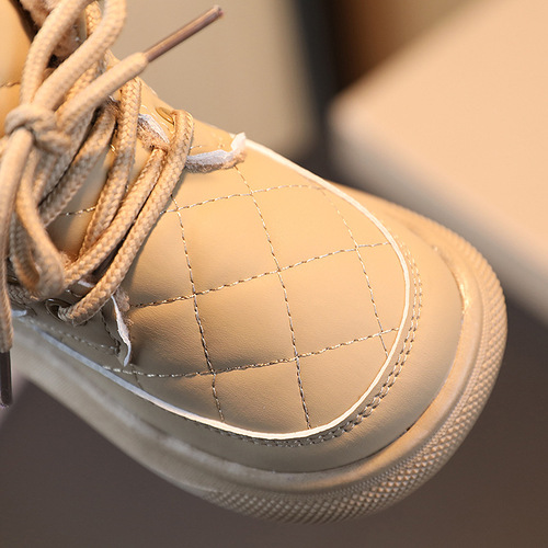 New winter children's snow boots plus velvet warm cotton shoes short boots boys' baby shoes girls' bread shoes wholesale