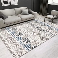 国境を越えたtemuホットセールモロッコエスニックスタイルクリスタルベルベットフロアマットリビングルームベッドルームコーヒーテーブルソファ肌に優しい大型カーペット