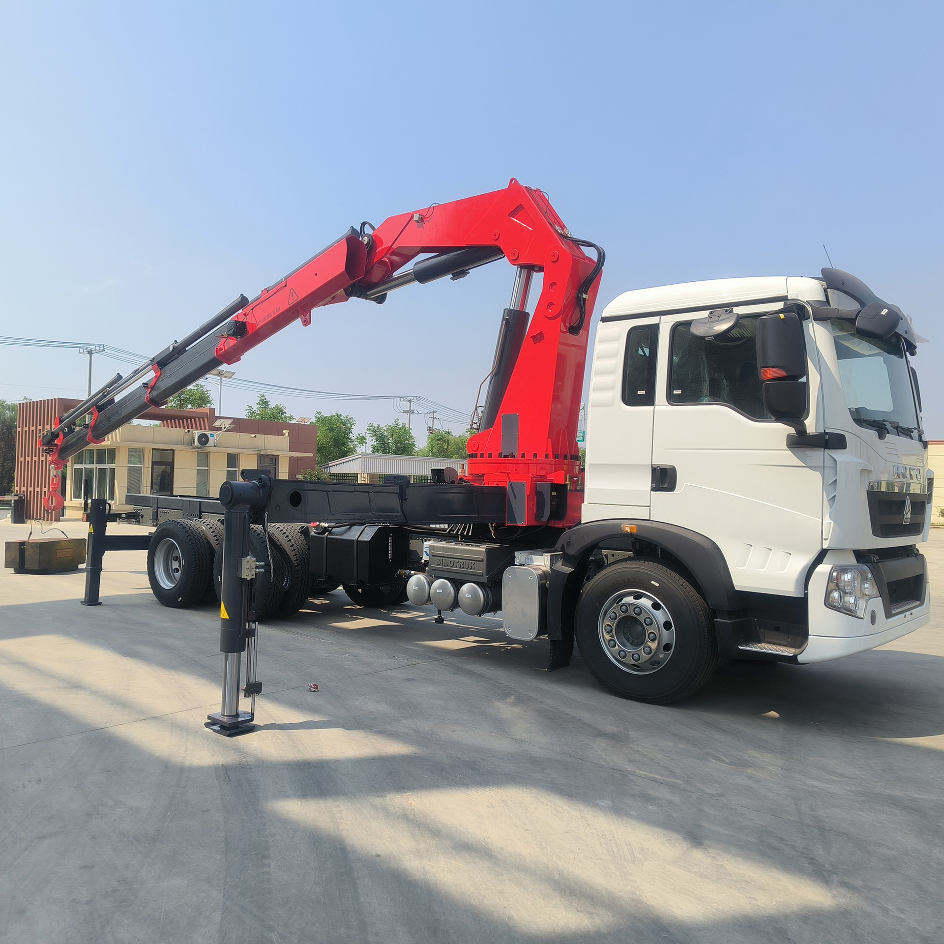 12吨14吨15吨16吨折臂随车吊铰接式起重机液压手臂稳定器无线遥控