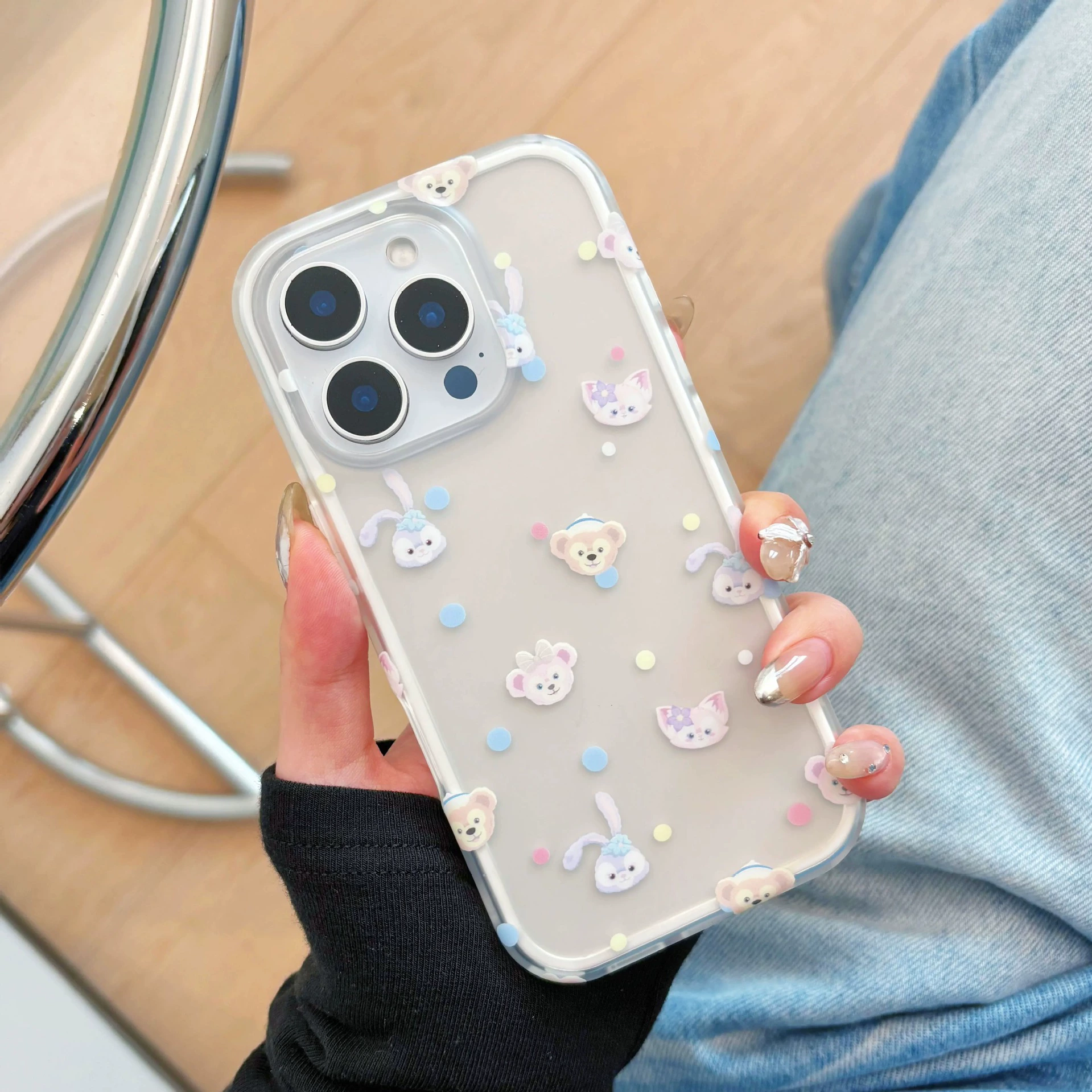 [Картонный совместимый чехол для телефона, кролик, 16прест, iphone, 14прест, с маленькими медведями]